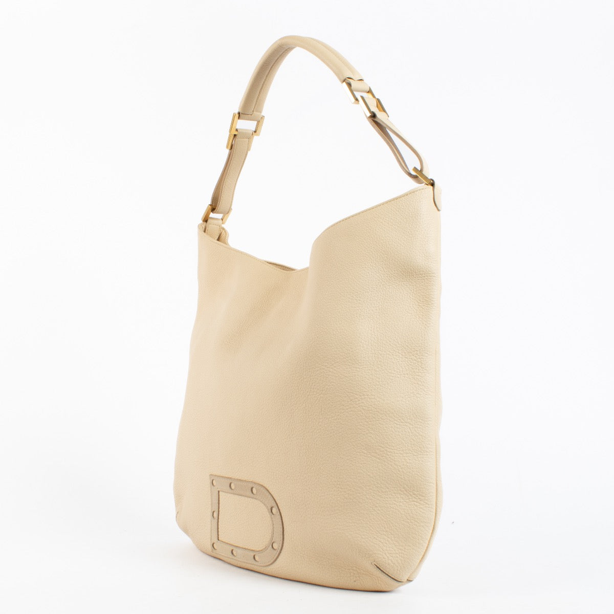 Authentic Preloved Delvaux Beige Louise GM Hobo Bag on labellov.com