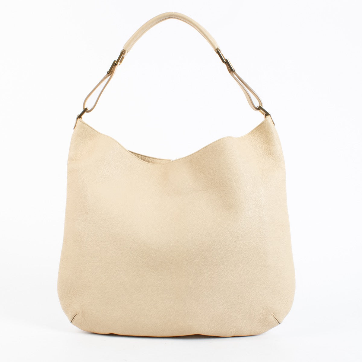 Authentic Preloved Delvaux Beige Louise GM Hobo Bag on labellov.com