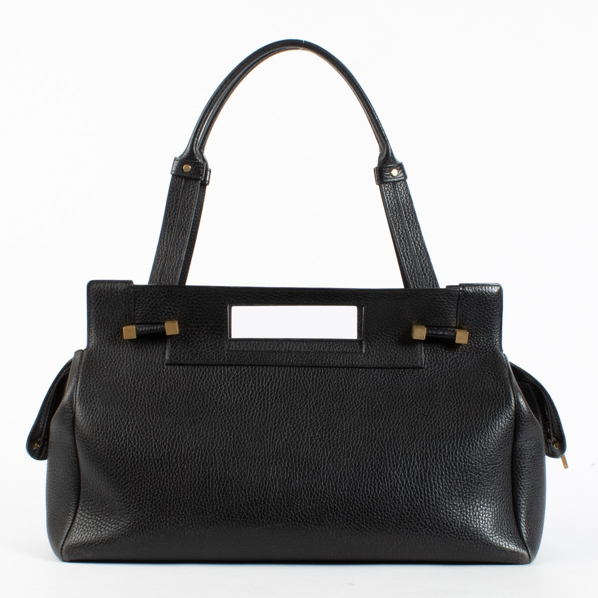 Authentic Preloved Delvaux Benjamin Black GM Shoulder Bag on Labellov.com