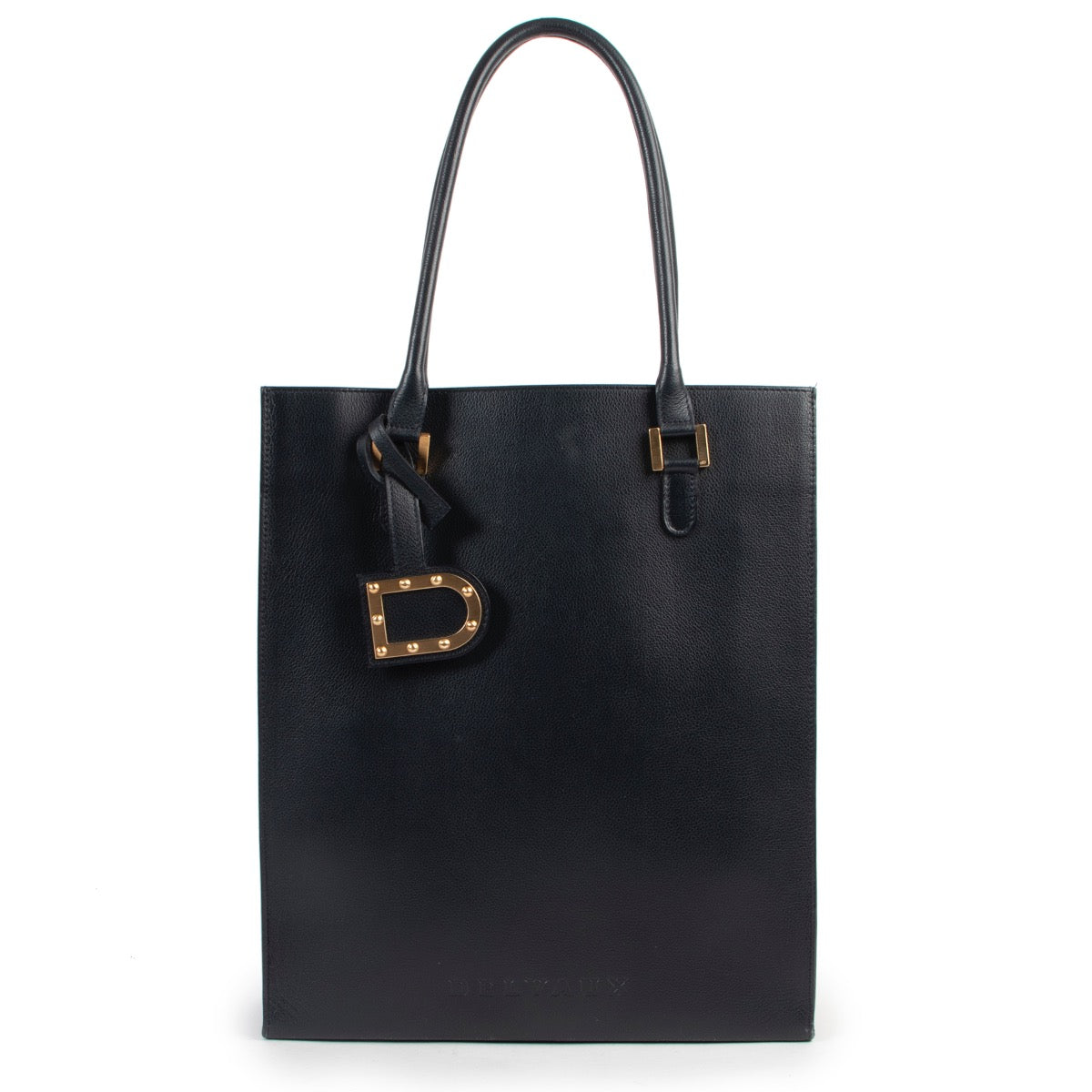 Shop safe online 100% authentic second hand Delvaux Dark Blue Le Jeff Shoulder Bag at the right price at Labellov in Antwerp.