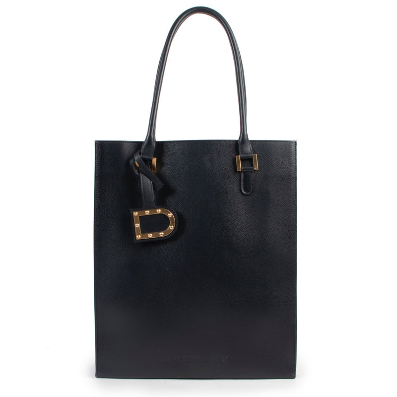 Shop safe online 100% authentic second hand Delvaux Dark Blue Le Jeff Shoulder Bag at the right price at Labellov in Antwerp.