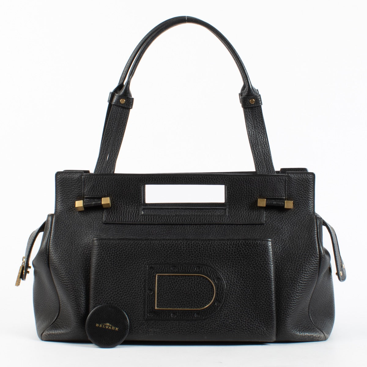 Authentic Preloved Delvaux Benjamin Black GM Shoulder Bag on Labellov.com