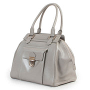 Buy and sell your Delvaux Gris Clair Coquin MM Top Handle Bag at Labellov for a reasonable price and in good condition.