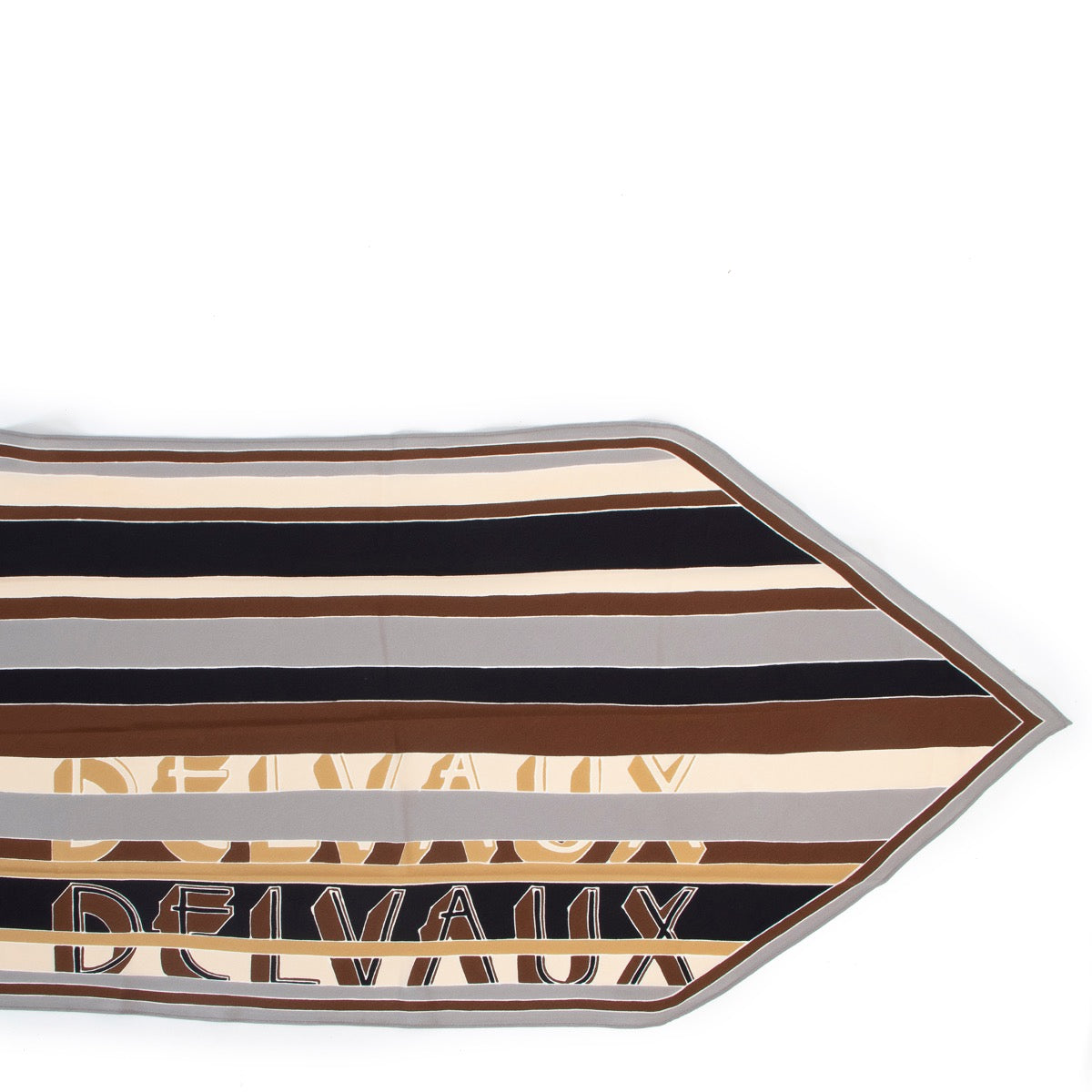 Shop safe online 100% authentic second hand Delvaux Multicolor Silk Scarf in very good condition at Labellov in Antwerp.