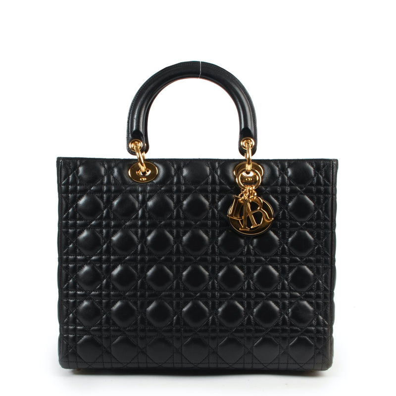 shop safe online secondhand large lady Dior tote
