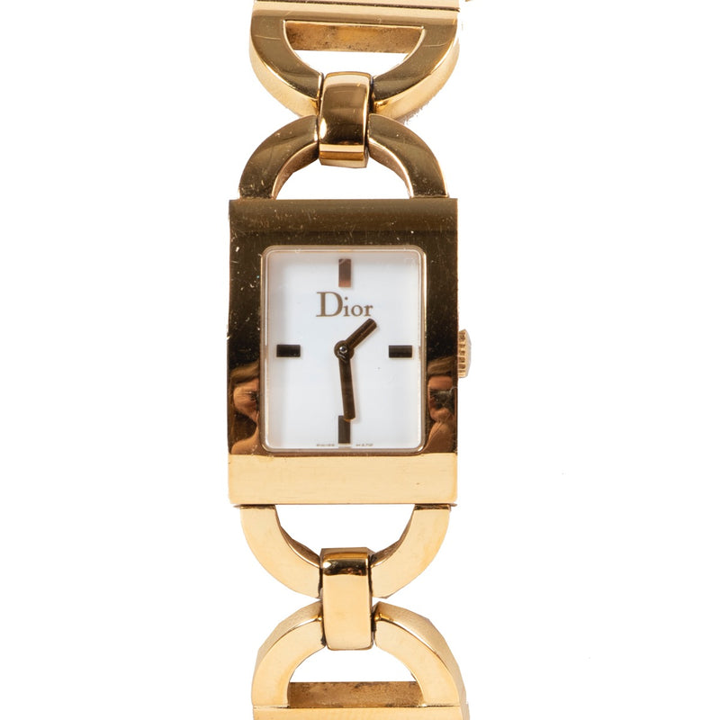 Veilig online kopen van authentieke Christian Dior gouden horloge aan de juiste prijs.