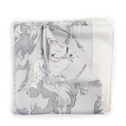 Shop safe online 100% authentic second hand Hermès Grey Ballet Equestre Scarf in very good condition at Labellov in Antwerp.