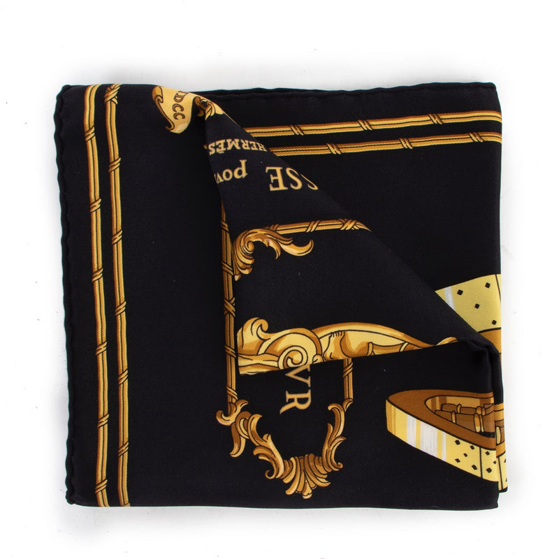 Shop safe online 100% authentic second hand Hermès Multicolor Grand Carrosse Pour Un Ambassadeur Scarf in very good condition at Labellov in Antwerp.