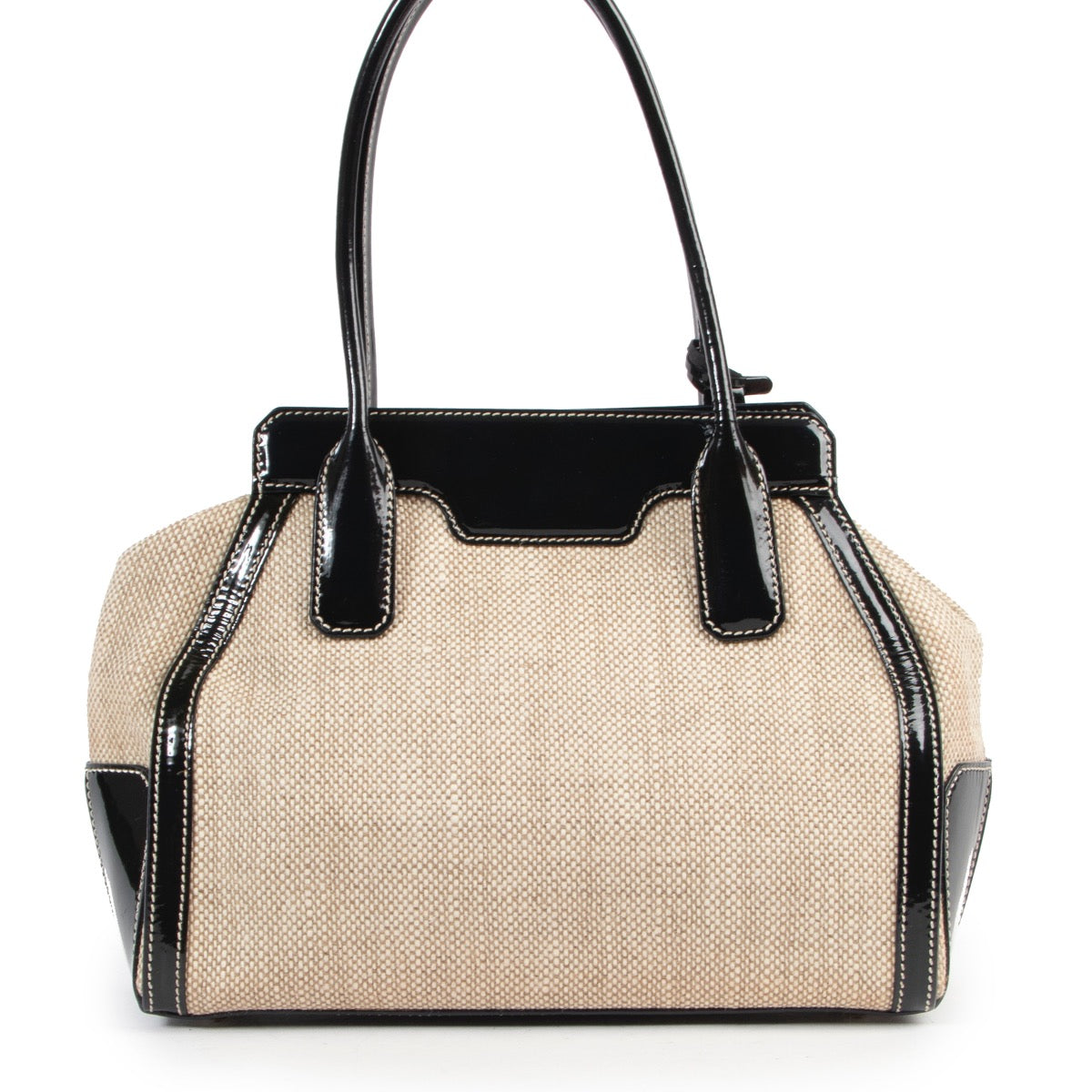 Achetez en ligne en toute sécurité ce sac Tods canvas beige chez Labellov.com