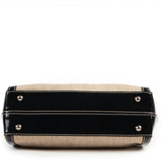 Veilig online kopen van authentieke Tods beige canvas handtas bij Labellov.com.