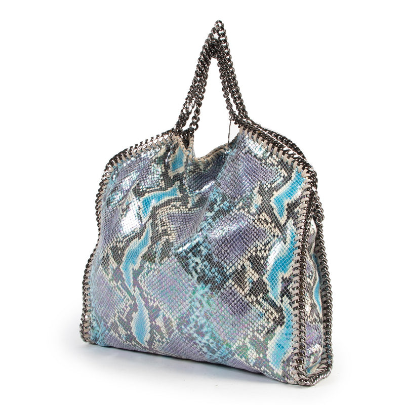 Veilig online kopen van een authentieke Stella McCartney meerkleurige hologram Falabella handtas.