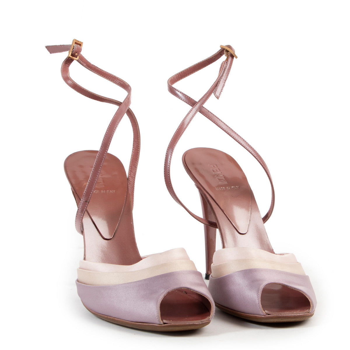 Fendi Pink Silk Pumps - Size 38