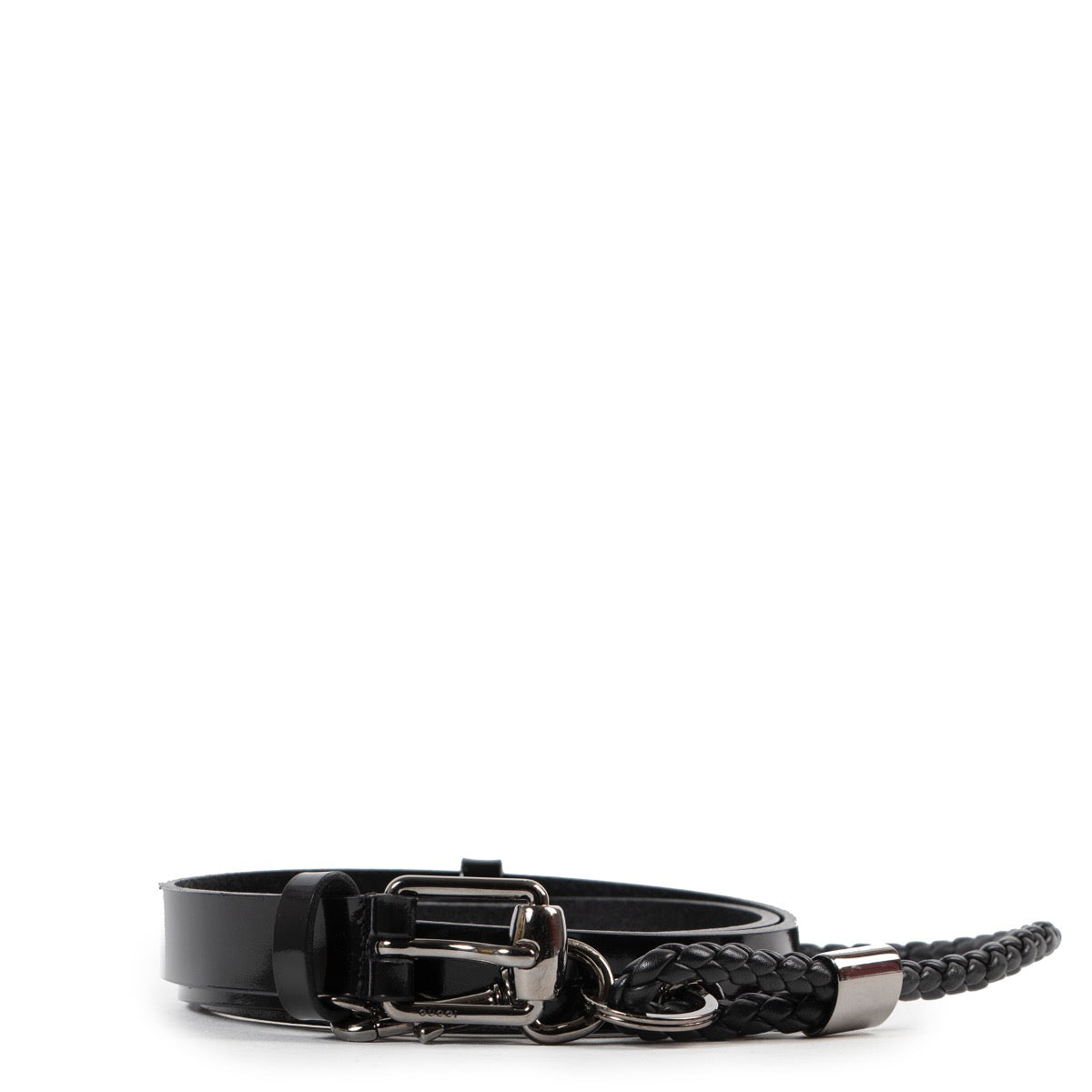 Shop safe online authentic Gucci Black Two Piece Belt in Size 90 at the right price.