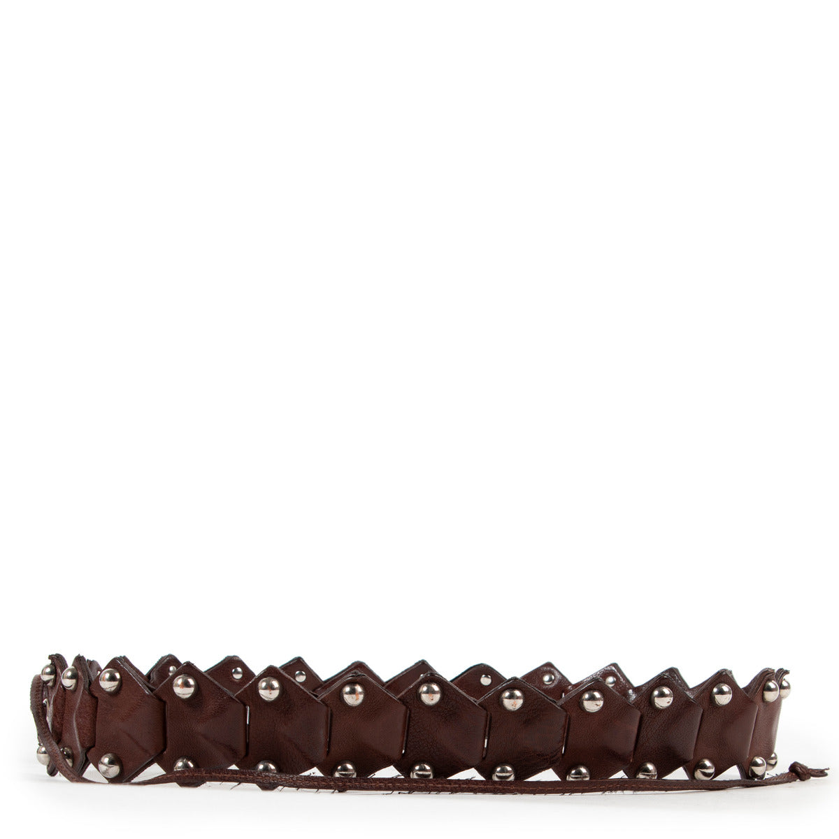 Miu Miu Brown Leather Belt - Size 85