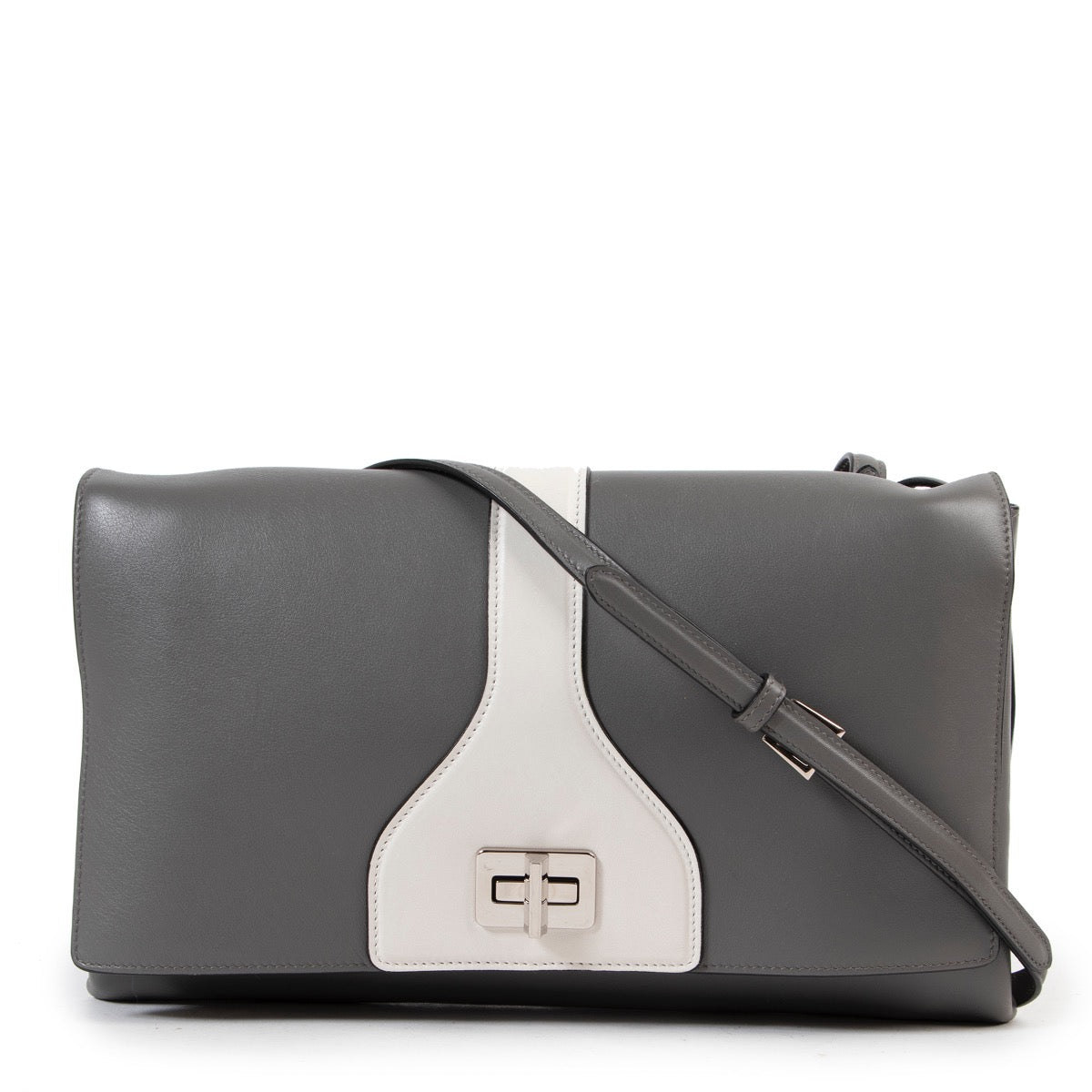 Shop safe online authentic Prada Grey Crossbody Bag at the right price.