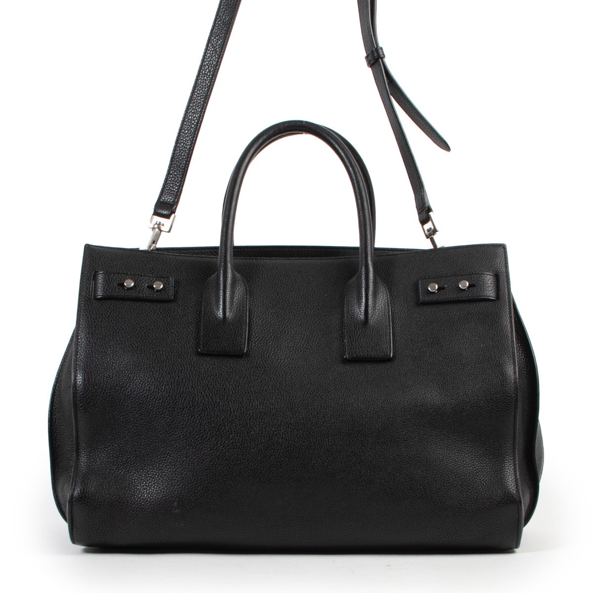 Veilig online kopen van authentieke zwarte Saint Laurent sac de jour handtas