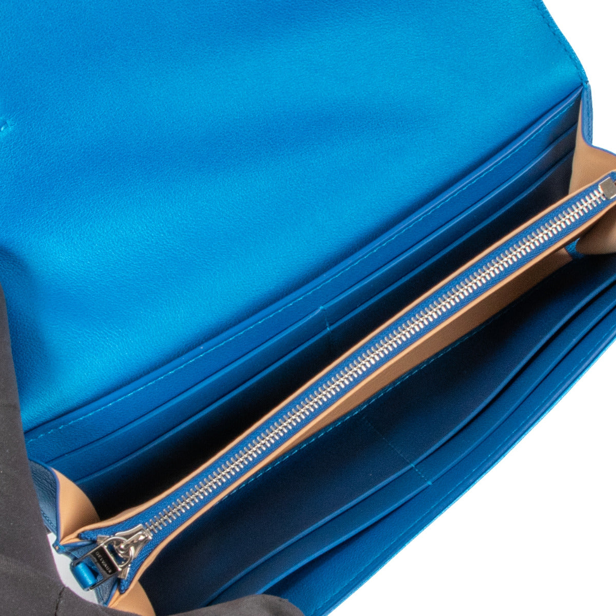 Delvaux Electric Blue Madam Wallet