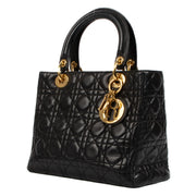shop 100% authentic second hand Christian Dior Black Medium Lady Dior Bag on Labellov.com
