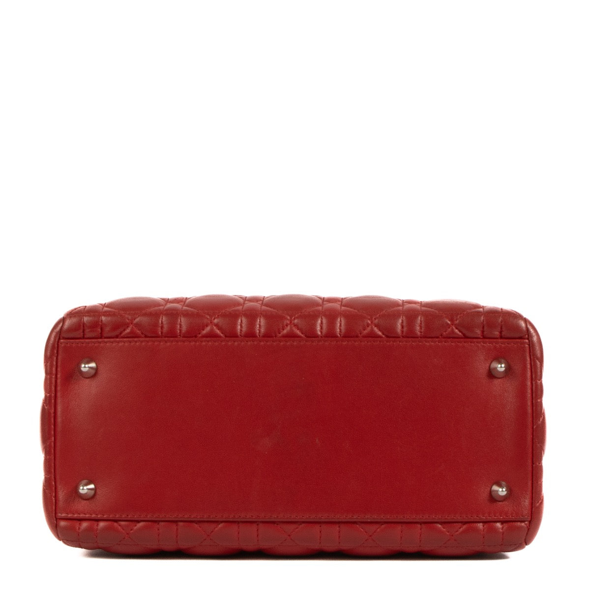 shop 100% authentic second hand Christian Dior Red Medium Lady Dior on Labellov.com
