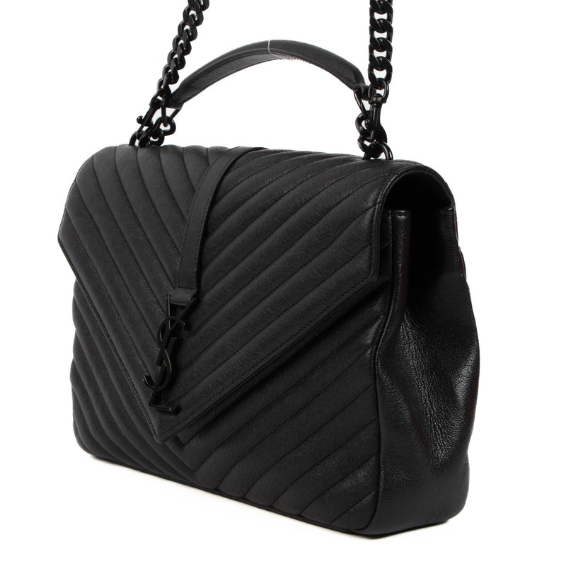 Saint Laurent So Black Large College Shoulder Bag