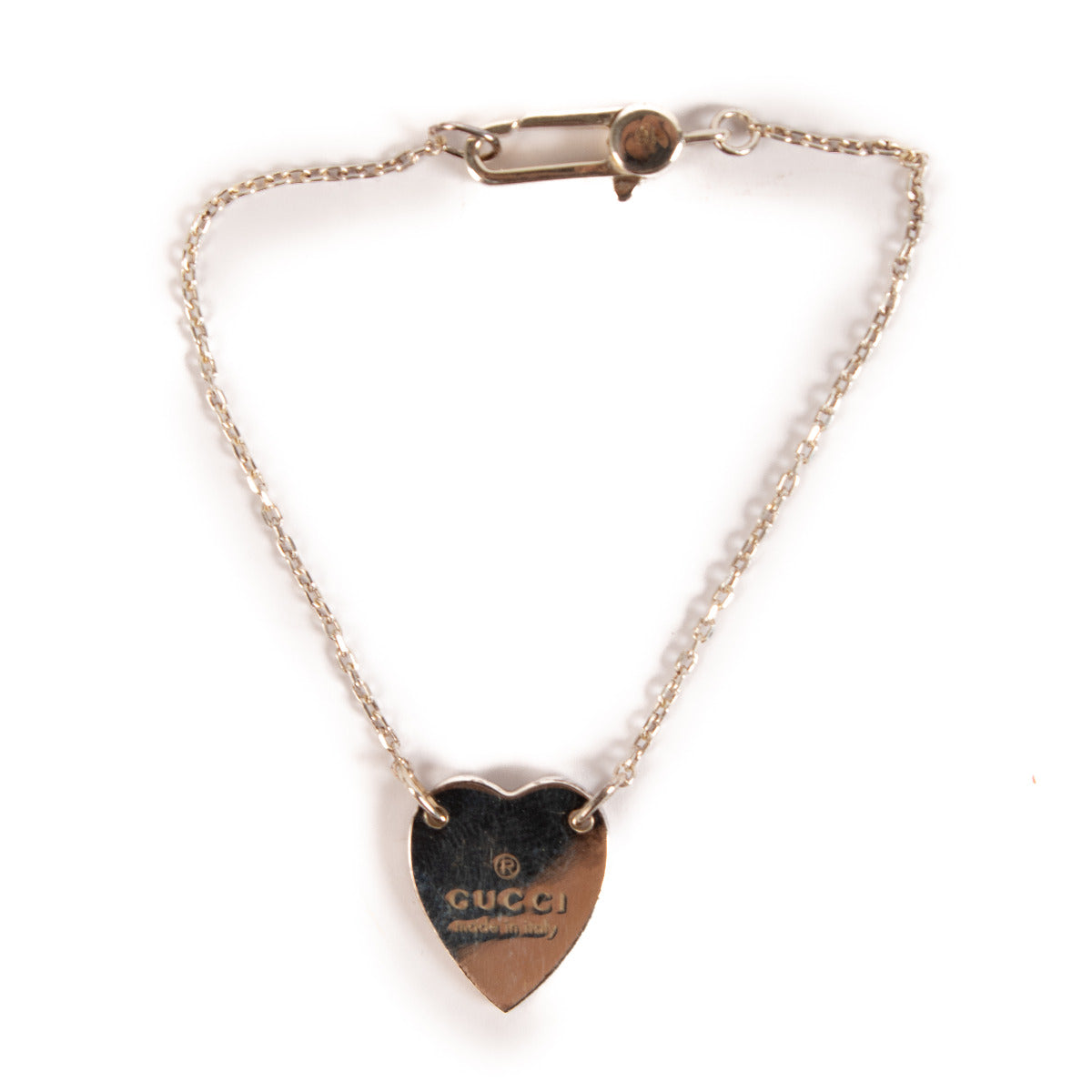 Gucci Trademark with Heart Pendant Bracelet