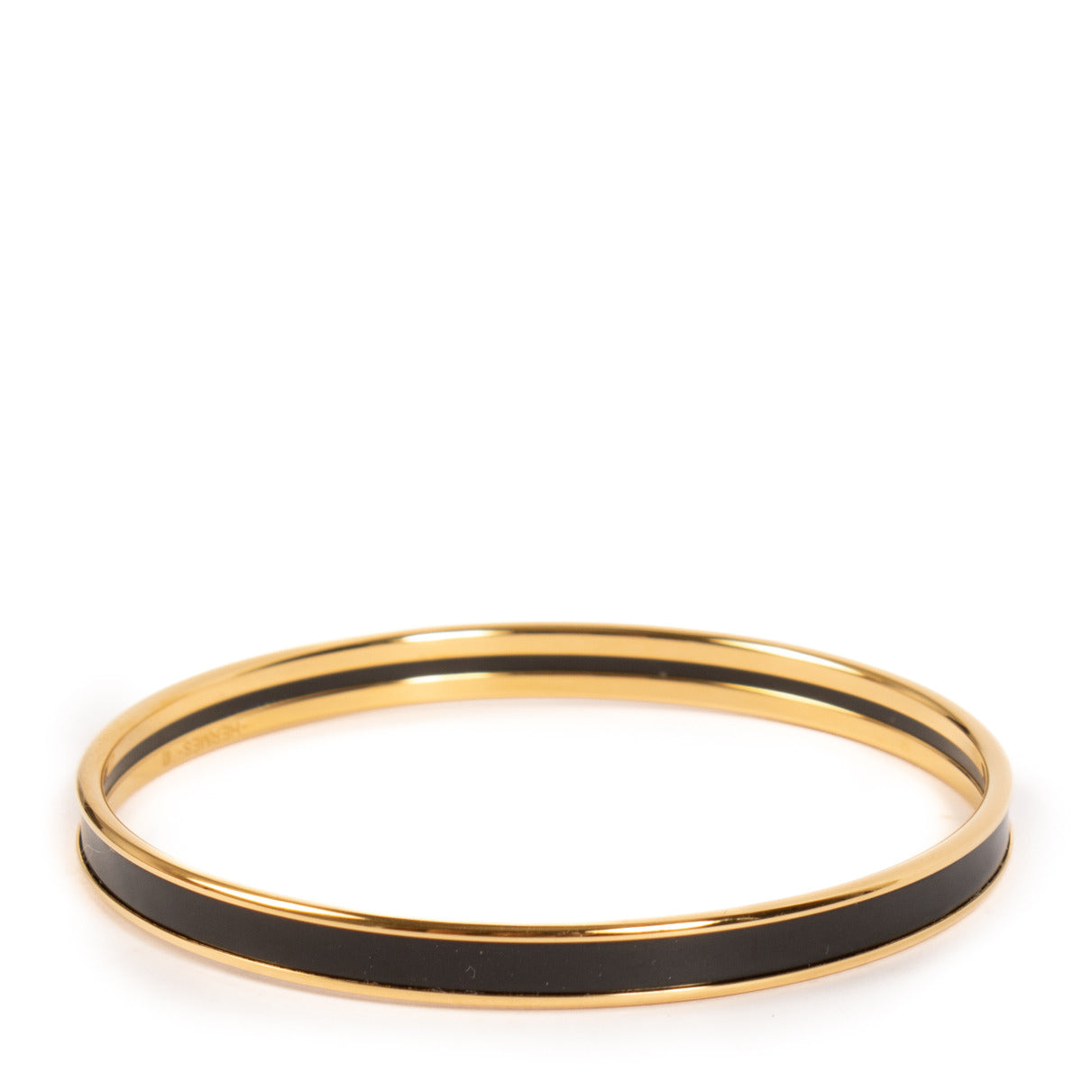 Hermès Black Bangle Bracelet