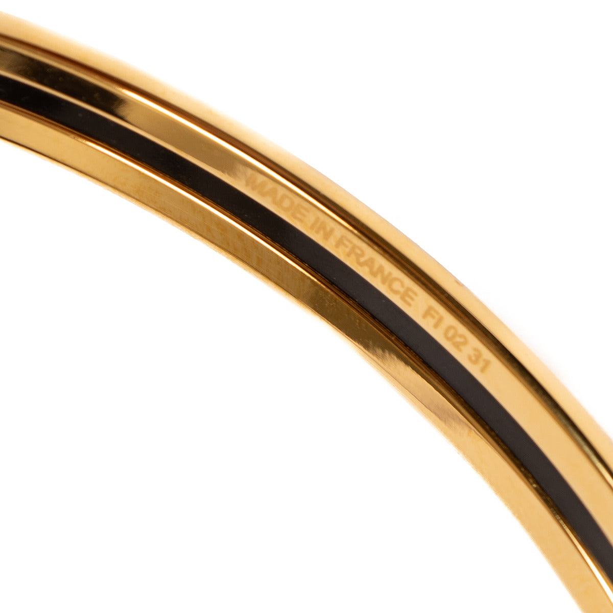Hermès Black Uni Bangle Bracelet