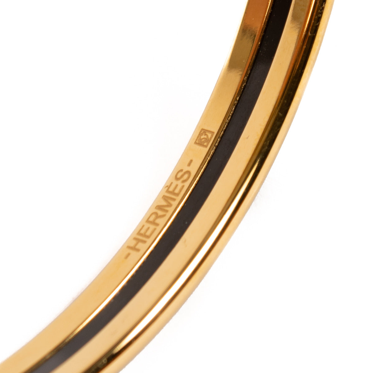 Hermès Black Uni Bangle Bracelet