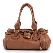Shop safe online authentic second hand Chloé Brown Paddington Padlock Bag at Labellov.com.