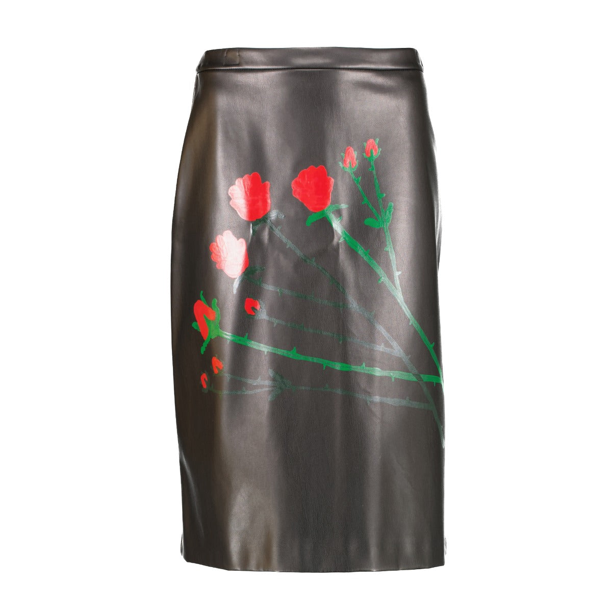 Bernadette Black Vegan Leather Skirt