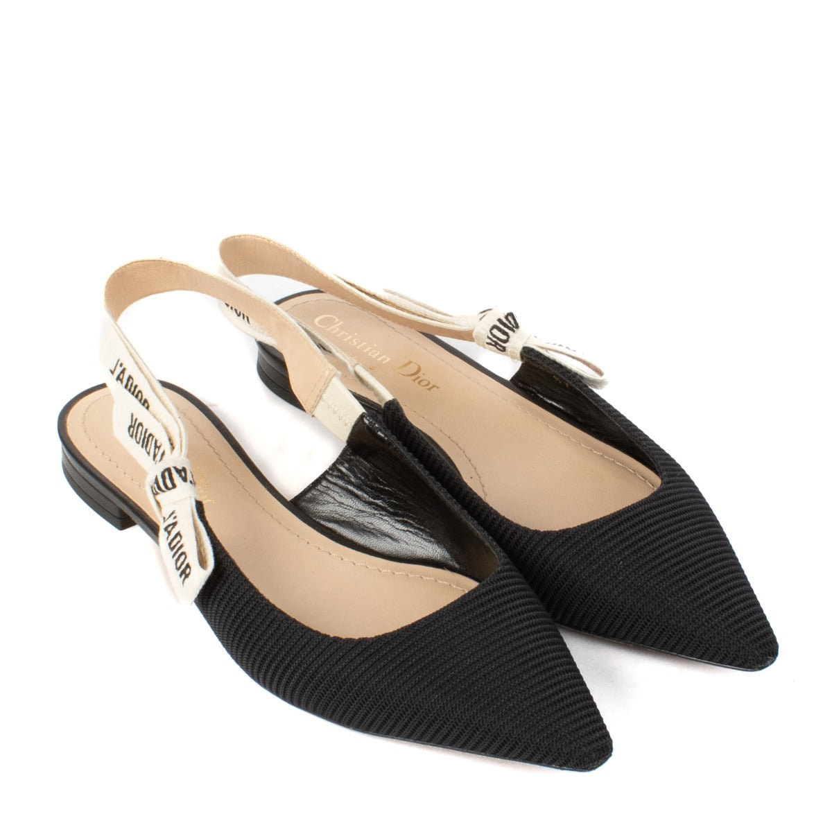 Shop 100% authentic Christian Dior Black J'Adior Ballerinas - Size 37 at Labellov.com.