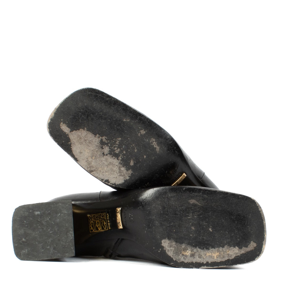 Shop 100% authentic Gucci Black Horsebit Boots - Size 37,5 at Labellov.com.