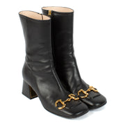 Shop 100% authentic Gucci Black Horsebit Boots - Size 37,5 at Labellov.com.