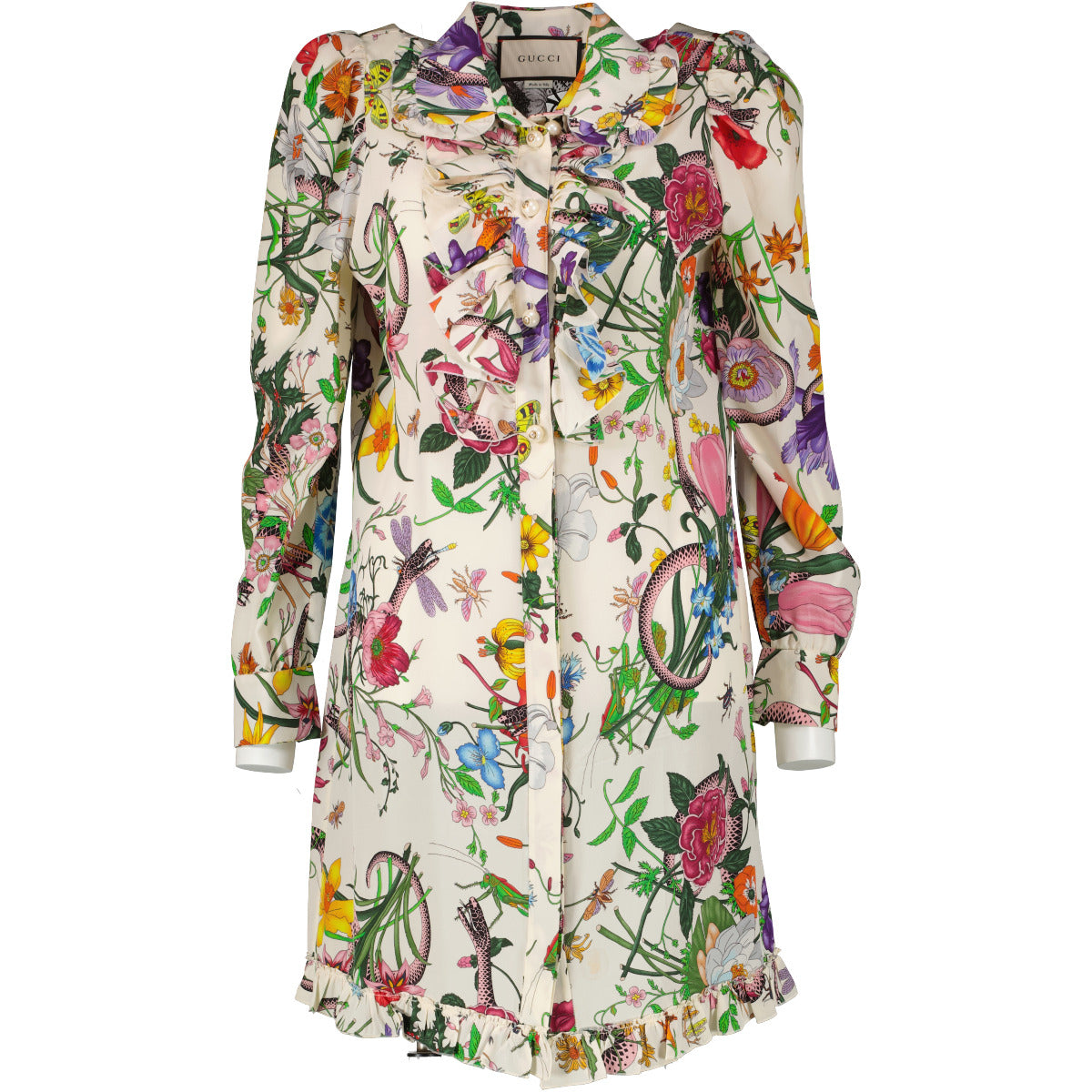 Gucci Flora Shirt Dress - size IT42