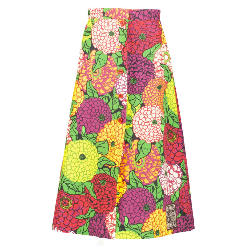 Shop safe online at Labellov in Antwerp, Brussels and Knokke this 100% authentic second hand Gucci x Ken Scott Multicolor Floral Linen Skirt