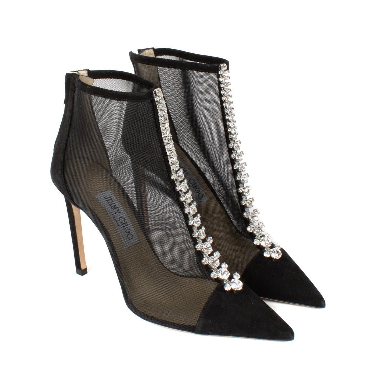 shop 100% authentic second hand Jimmy Choo Black Bing 100 Boots - Size 38 on Labellov.com