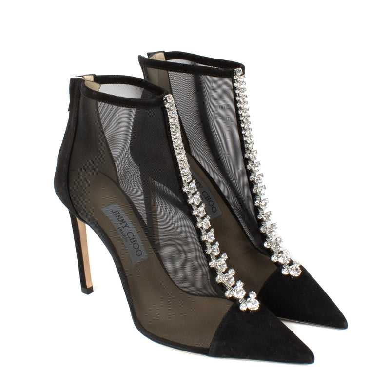 shop 100% authentic second hand Jimmy Choo Black Bing 100 Boots - Size 38 on Labellov.com