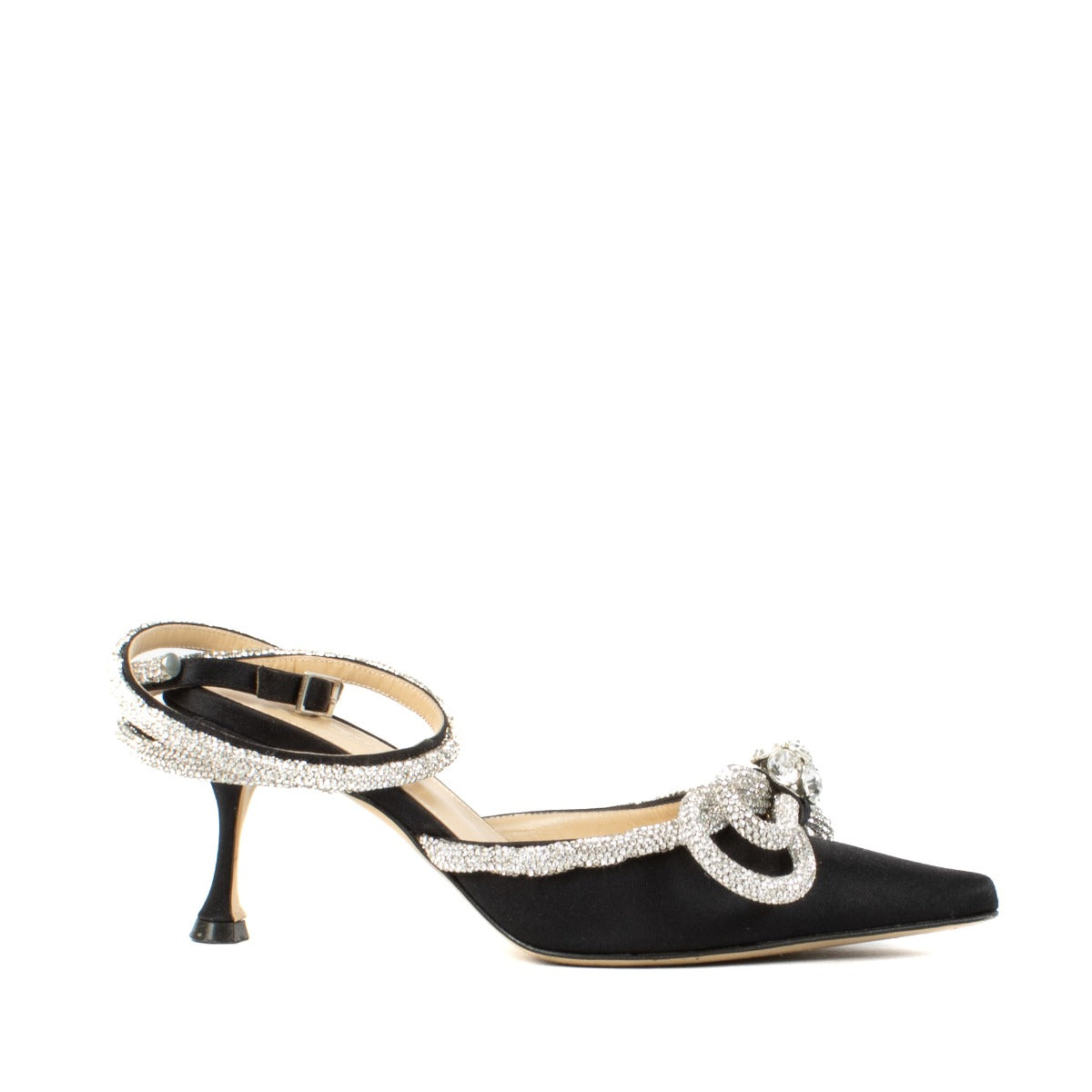 Mach & Mach Black Double Bow 65 Pumps