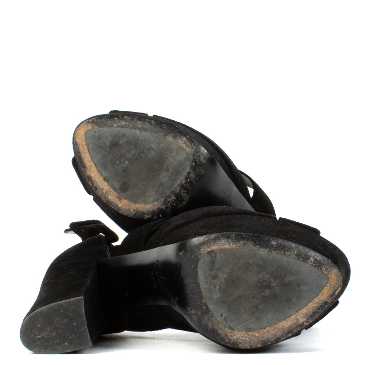 Shop safe online at Labellov in Antwerp, Brussels and Knokke this 100% authentic second hand Miu Miu Black Suede Crystal Sandals - Size 37,5