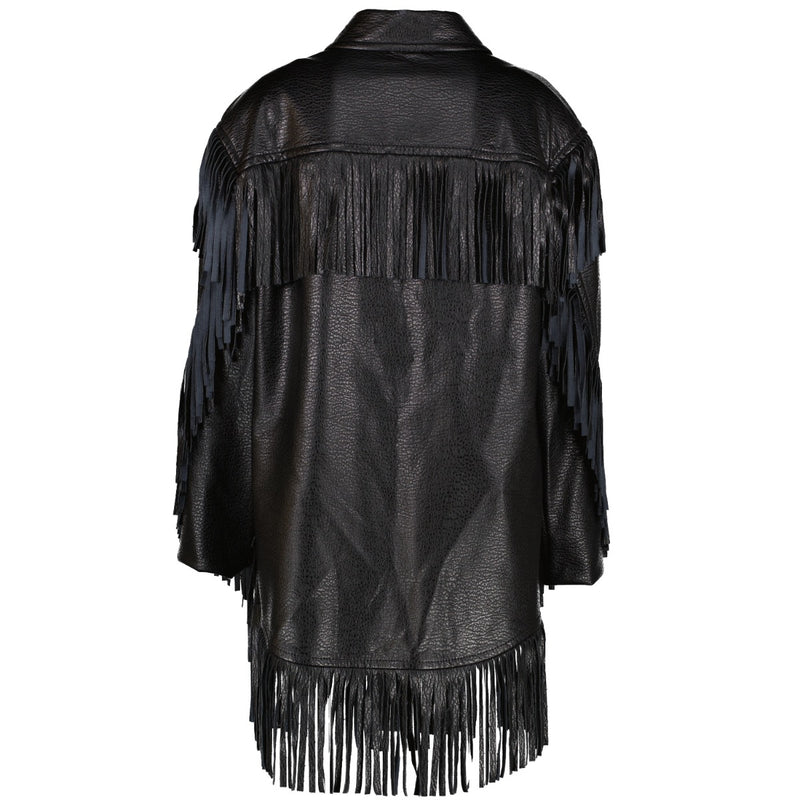 Shop safe online at Labellov in Antwerp, Brussels and Knokke this 100% authentic second hand Philosophy Black Vegan Leather Jacket - Size IT 40