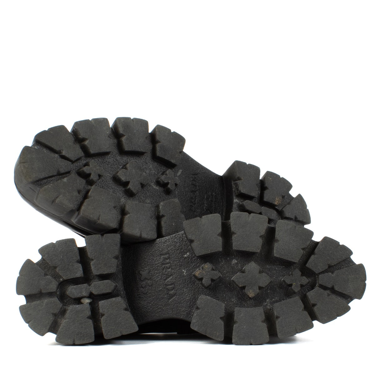 shop 100% authentic second hand Prada Black Platform Monolith Loafers - Size 38 on Labellov.com