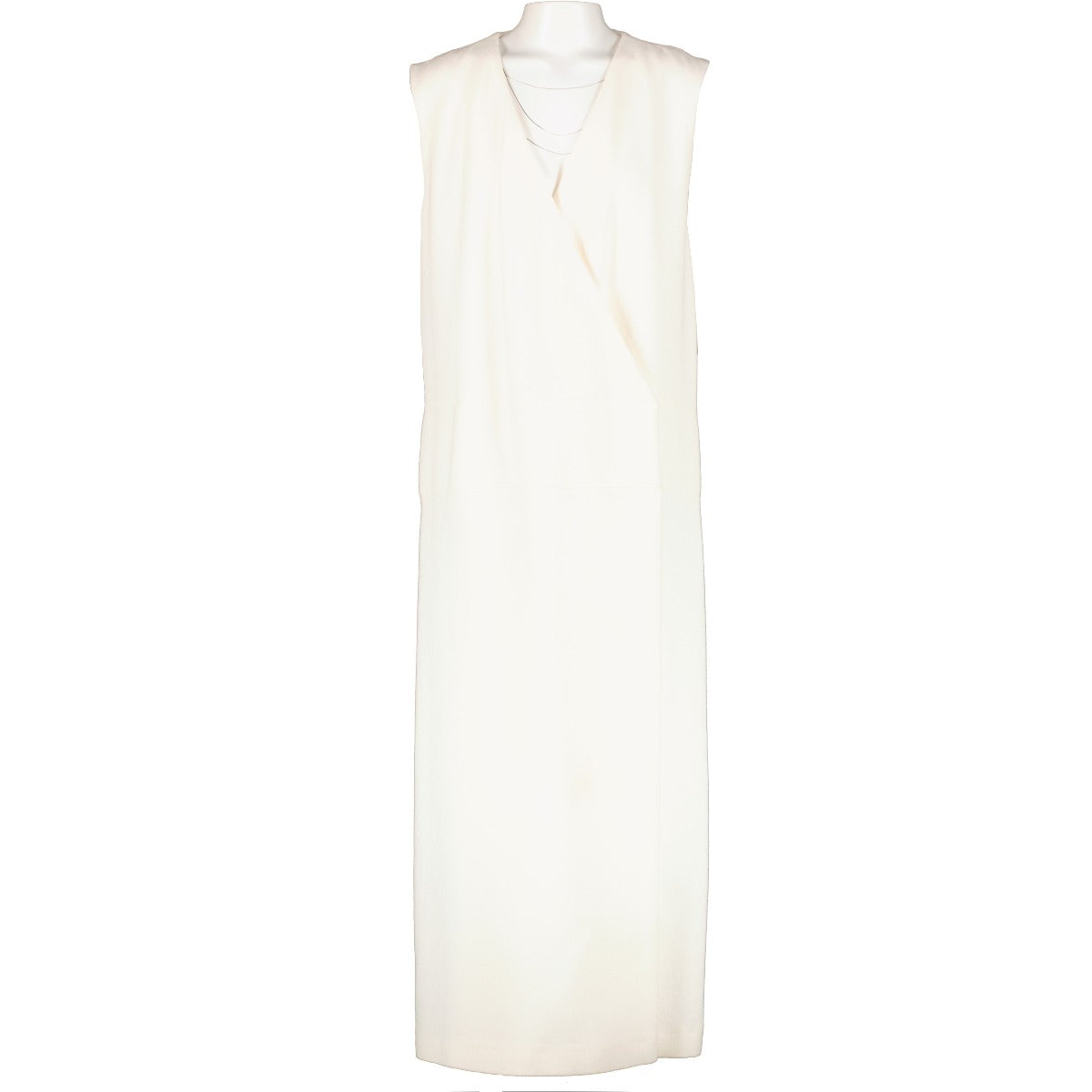 Raey Manteau long sans manches couleur crème