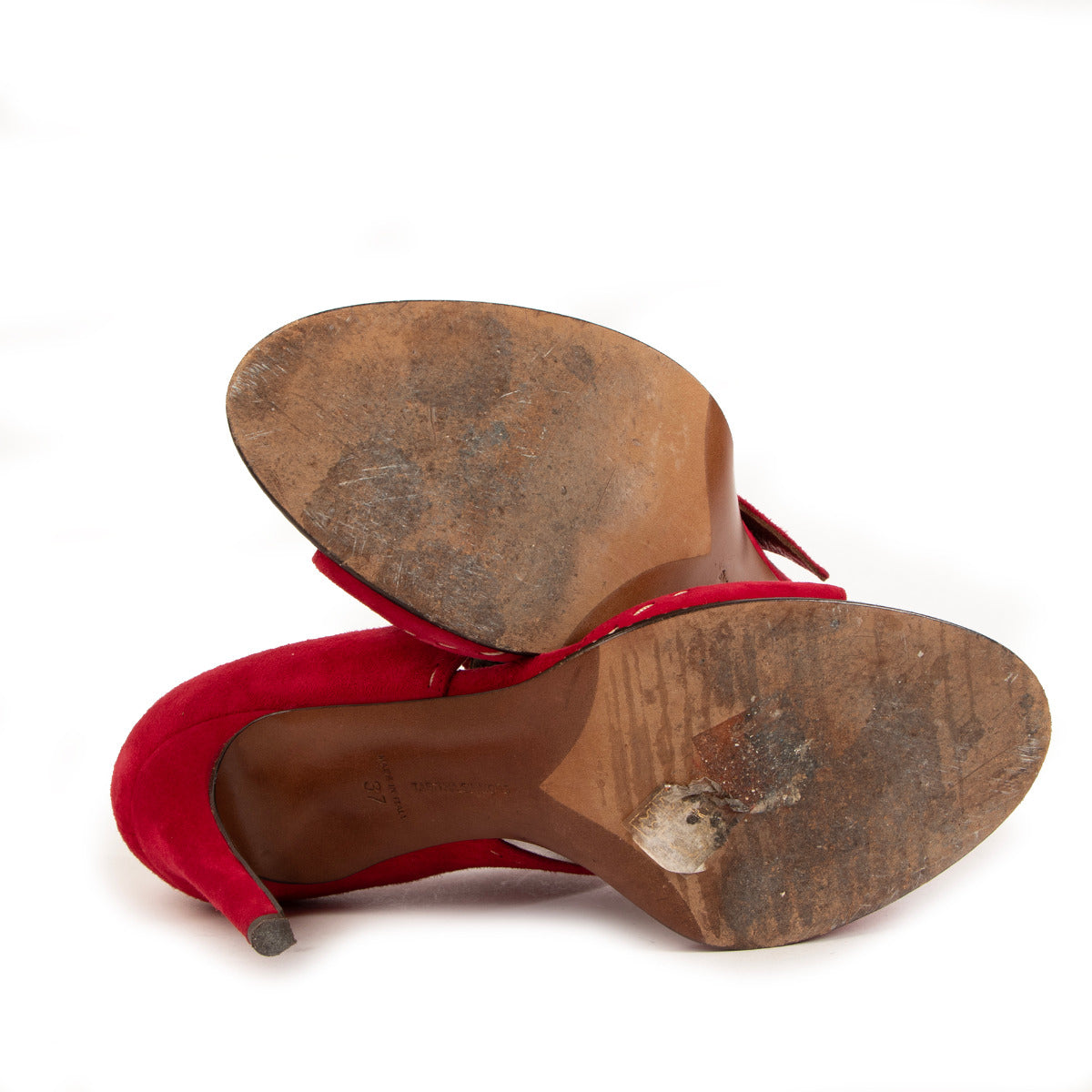 Tabitha Simmons Rode Sandalen - maat 37