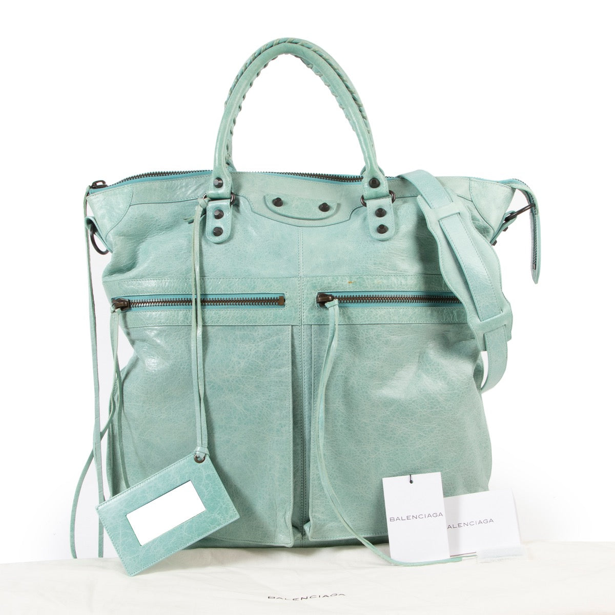 acheter en ligne seconde main Balenciaga Arena Classic Square S Top Handle Bag