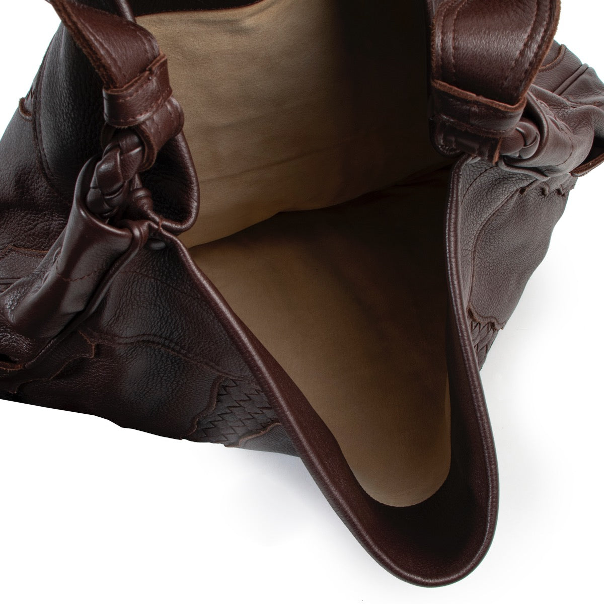 Shop safe online authentic Bottega Veneta Brown Tote Shoulder Bag at Labellov.com.