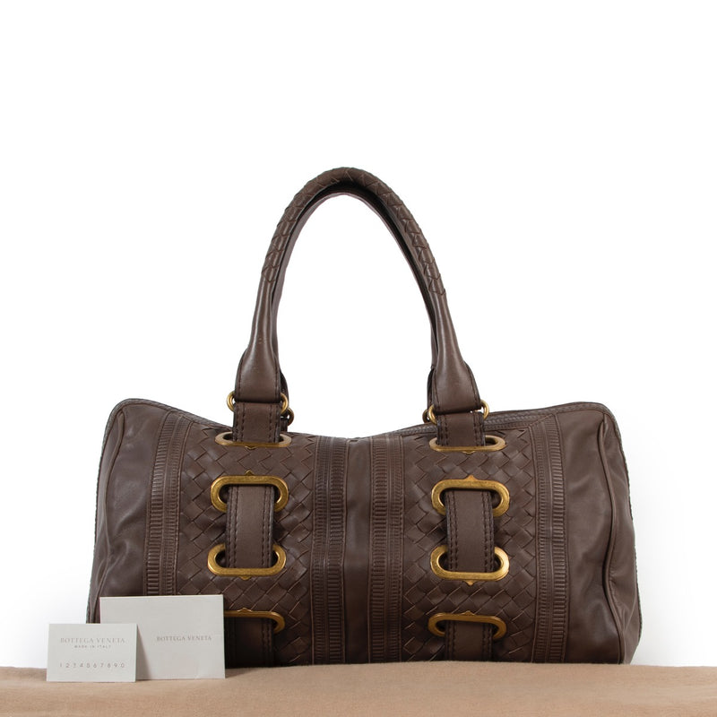 Bottega Veneta Brown Top Handle Bag