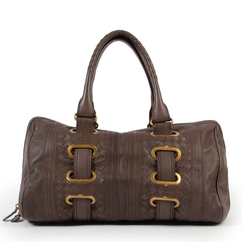 Bottega Veneta Brown Top Handle Bag