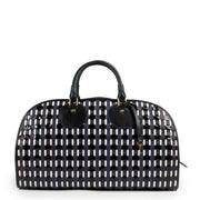 Proenza Schouler Black Woven Leather Kiri Top Handle Bag