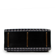 Proenza Schouler Black Woven Leather Kiri Top Handle Bag