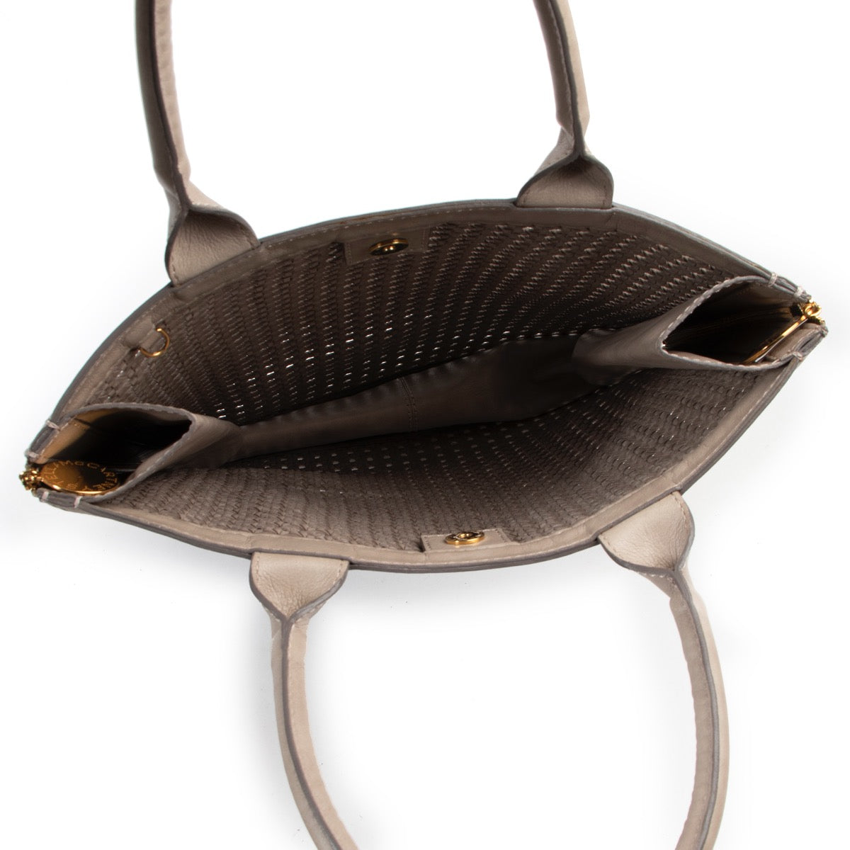 Shop safe online authentic Stella McCartney Grey Top Handle Bag at Labellov.com